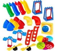 Mirthben Grandes pièces de Blocs compatibles avec Duplo Nombreuses Formes Accessoires pour constructions adaptées aux Enfants de 2 à 5 Ans parfaites