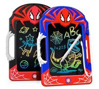Mirthigig Tablette LCD Dessin avec Stylet Web & Poignée 2 Pièces, Ardoise Magique Effaçable Enfant, Spider Jouet Cadeau Garçon 2 3 4 5 6 7 8 9 10 Ans, Jouet Jeux Educatif Cadeau 3-12 Ans Enfant