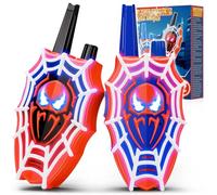 Mirthigig Talkie Walkie Enfants, Toile Lumineuse Rouge et Bleu et Yeux Clignotants, Toki Walki Jouet Garcon 3 4 5 6 7 8 9 Ans Jeux Exterieur Enfant 3-9 Ans Cadeau Garçon 3-9 Ans de Pâques Anniversaire