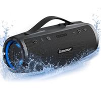Mirtune S100 Portable Bluetooth Speaker, Powerful Bass & Clear Treble, Retractable Handle, 20 Hours Playtime, Ipx7 Waterproof, Custom Eq, Power Bank
