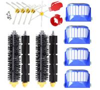 MIRTUX Kit de pièces détachées Compatible avec Roomba série 600 - Pièces détachées pour Roomba 610 615 620 630 635 650 660 680 690 695... (Tous modèles) - Pack de Rouleaux, Filtres, Brosses latérales