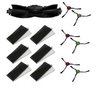 MIRTUX Pack d'accessoires compatible avec robot aspirateur Cecotec Conga Series Eternal Laser - Kit de pièces de rechange complètes - Comprend 1 brosse principale, 6 filtres et 6 brosses latérales