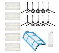 MIRTUX Pack de pièces de rechange compatible avec ILIFE V3 V3s V5 V5s V5s Pro V50 X5 et modèles Medion MD18500 MD18501 MD16192 MD18600. Kit avec filtres, brosses et filtre primaire. Pièce de rechange