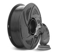 Mirucherrtter Filament PLA de 1,75 mm pour imprimante 3D, soigneusement enroulé, bobine de 1 kg, précision dimensionnelle +/- 0,02 mm, compatible avec la plupart des imprimantes FDM, PLA noir