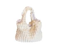 MIRVOUE Pochette bandoulière épaule épaule écourtisée Cloud Bubble pour femmes(BLANC)