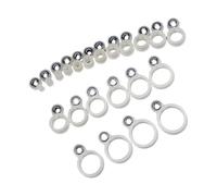 Mirweon 14 pièces/22 anneaux de guidage de tailles différentes O fil céramique accessoire ligne anneaux de canne à pêche