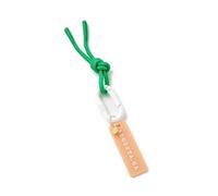 Mirweon Acier inoxydable + Pendentif Chaîne pour Sac à Main Décoration Acrylique Brillant Sac Pendentif Décor, Chaîne en corde verte, One Size
