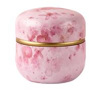 Mirweon Boîte de rangement portable en fer blanc résistant à la rouille pour bonbons, collations, café, petit bocal en fer blanc avec couvercle scellé