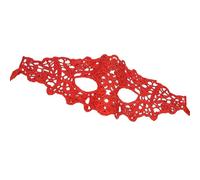 Mirweon Cache-œil en dentelle délicate pour une tenue sûre pour les fêtes costumées, tissu polyester contemporain, soirée, théâtre en dentelle ventilée