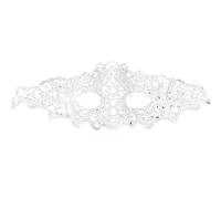 Mirweon Cache-œil en dentelle délicate pour une tenue sûre pour les fêtes costumées, tissu polyester contemporain, soirée, théâtre en dentelle ventilée