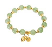 Mirweon Chaîne à main avec pendentif fleur de lotus en cristal pour mariage, style chinois traditionnel, accessoire d'anniversaire, cadeau d'anniversaire pour elle