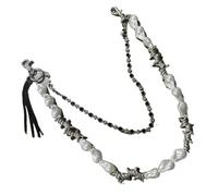 Mirweon Chaîne de taille élégante en métal avec perles pour homme - Pour des styles tendance et un look unique lors de fêtes et festivals - Accessoire masculin à la mode