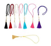 Mirweon Chapelet islamique traditionnel 8 pièces en verre robuste Tasbih portable pour cérémonies religieuses et cadeaux
