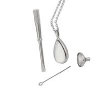 Mirweon Collier élégant avec médaillon pour huiles essentielles, en acier inoxydable, porte-parfum, portable, accessoire pour usage quotidien, taille unique, Comme décrit, Comme décrit.
