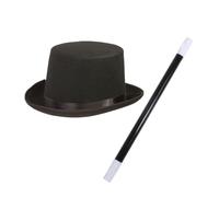 Mirweon Ensemble d'accessoires de jeu de rôle avec baguette magique et nœud papillon pour fête de magicien