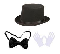 Mirweon Ensemble d'accessoires de jeu de rôle avec baguette magique et nœud papillon pour fête de magicien