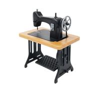 Mirweon Figurine de machine à coudre à l'échelle 1/24 pour les amateurs de maisons de poupée et présentoir paysager, accessoire de mobilier, décoration d'intérieur miniature