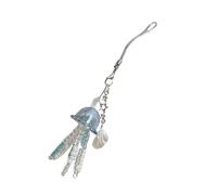 Mirweon Pendentif méduse tendance pour téléphone - Accessoire artistique - Perles - Décoration tendance pour un usage quotidien et les voyages