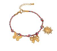 Mirweon Pendentif vintage avec cordon tressé en acier inoxydable robuste pour femme tendance, style décontracté, élégant, taille unique, Comme décrit