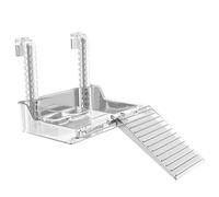 Mirweon Plateforme pour aquariums - Grande tortue en acrylique - Rampes pour l'exposition au soleil et la relaxation des reptiles