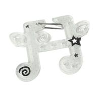 Mirweon Porte-clé léger en acrylique pour note de musique, porte-clés, sac à dos, décoration pour un usage quotidien, accessoire élégant, Ailes de notes blanches, taille unique