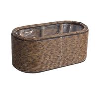 Mirweon Pots de fleurs tissés à la main pour améliorer l'espace de vie avec un aspect naturel pour le jardin, le balcon, le stockage, le panier de jardinière en rotin pour plantes à fleurs
