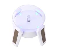 Mirweon Présentoir tourbillonnant contrôlé par piles pour colliers, cercles, montres, présentoir à bijoux en ABS avec radiances, taille unique, Comme décrit