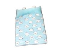 Mirweon Tapis de refroidissement pour petits chiens et chats - Tissu doux en soie glacée - Lavable en machine - Design antidérapant