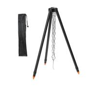 Mirweon Trépieds de camping en alliage d'aluminium, base stable pour la cuisine en plein air sur un terrain inégal, feux de camp, fêtes, barbecue en plein air
