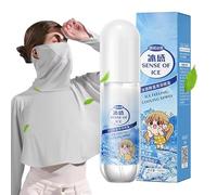 Mis de temps chaud - Spray d'hydratation à la menthe naturelle, brouillard de confort refroidi | Rafraîchissement du corps du visage, crème hydratante apaisante en peau, bouteille de brume de libérati