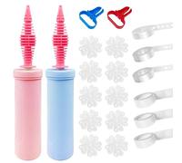 Mis.Moo 2 Pcs Pompes à Ballons Avec un Noueur de Ballons, Points de Colle à Ballons, Chaîne à Ballons, Pour La Décoration D'un Mariage ou D'un Anniversaire