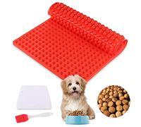 Mis.Moon 468 Cavités Moule Nourriture pour Chien, Avec Pinceau et Racloir à Pâte, Mini Moule d'hémisphère 1.2cm Moule à Friandises Pour Animaux de Compagnie (468 Cavités)