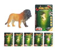 Misaakoeq Animaux Changent de Couleur - 6 Jouets Sensoriels de Bain Animaux,Jeux Éducatifs et Créatifs pour Maison Extérieur Fête Anniversaire École