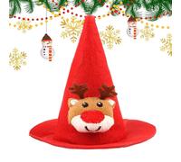 Misaakoeq Bonnet du Père Noël pour Animaux | Festif Ajustable Mignon Drôle - Vêtement d'hiver Festif pour Animaux | pour Chiots Chats Hamsters Lézards Événement Hivernal Anniversaire Fête