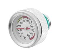 Misaakoeq Bouchon De Remplissage D'Huile Pour Motocyclette - Avec Jauge De Température De Remplacement | Bouchon D'Huile De Moto En Aluminium,Pour Motards Mécaniciens Ateliers Usagers Quotidiens