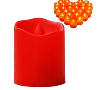 Misaakoeq Bougies Fonctionnant sur Piles,Alimentées Par Piles Lumière Chaude - Bougies LED avec Lumière Chaude Vacillante,pour Noël Mariage Saint-Valentin Fête Demande en Mariage Extérieur Jardin Cour