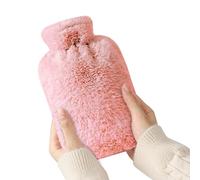 Misaakoeq Bouillotte d'Eau Chaude | 1 Litre Étanche Réutilisable | Bouillotte Coussin Chauffant | pour Compresse Froide Crampes Menstruelles Adultes Seniors Hiver Temps Froid Épaules Nuque