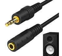 Misaakoeq Câble Audio 3,5 mm, Cordon d'Extension 3,5 mm Mâle Femelle - Cordon d'Extension Stéréo pour Son Hi-Fi de 1,5 m, Compatible avec Haut-parleur, Écouteur, Smartphone, Autoradio, Appareil Audio