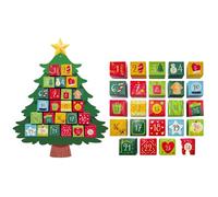 Misaakoeq Calendrier de Compte à Rebours | Compte À Rebours De 24 Jours En Pendentif,Les Décorations De Sapin De Noël Faites À La Main - Pour La Décoration Du Mur De La Maison Durant La Saison Des