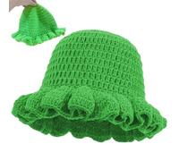 Misaakoeq Chapeau Au Crochet,Tendance Doux Fait Main Chaud,Chapeau de Pêcheur Souple en Tricot pour Femmes | pour Hiver Froid Cyclisme Quotidien Extérieur Voyage Décontracté