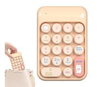 Misaakoeq Clavier Numérique sans Fil,Mini Clavier Externe Mignon 18 Touches - Pavé 2.4G - pour Ordinateur Portable Compatible PC Finance Comptabilité Étude Jeu