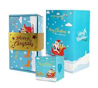 Misaakoeq Coffret Explosif de Noël pour Argent,12 Boîtes-Cadeaux de Noël pour Argent en Espèces | Cadeaux de Fête pour Événements et Réunions de Fin d'Année,Cadeau pour et Adultes