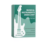 Misaakoeq Déshydratant Pour Guitare 12 Pièces,Contrôle d'Humidité pour Guitare | Absorbeurs D'Humidité Pour L'Entretien Et La Protection Des Pianos Violons Basses Ukulélés Lors Du