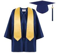 Misaakoeq Ensemble de graduation d'et de robe, 2025 Papet de graduation de la maternelle et robe | Ensemble de bouchons de graduation de la maternelle avec 2025 gland,Costumes formels pour la