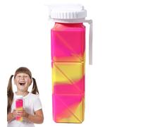 Misaakoeq Gobelet extensible, portable et pliable avec couvercle | Poche d'hydratation légère pour le sport, la gym, les voyages, l'extérieur, la randonnée, le cyclisme, la pêche, l'intérieur