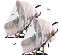 Misaakoeq Lot de 2 housses de protection solaire respirantes, légères et portables pour bébé, pour camping, promenade, crèche, berceau, voiture, voyage, randonnée, balcon