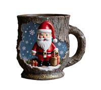 Misaakoeq Tasses À Café De Noël | Tasses À Boire De Fêtes Texture Écorce Craquelée | Mug À Café Du Style Nature Hivernal - Pour Voyage Scolaire Table Centrepieces Fête De Pendaison De Crémaillère