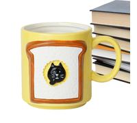 Misaakoeq Tasses à Café, Récipient à Boire en Céramique Japonaise avec Relief, Tasses À Eau En Porcelaine, Pour Salle À Manger Enseignants Étudiants Bureau Restaurant Hôtel Collectionneurs