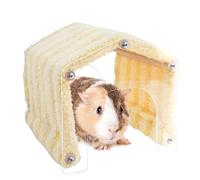 Misaakoeq Tunnel pour Animaux De Petite Taille,Décoration De La Maison D'Habitat en Peluche Douce - Habitat pour Petits Animaux avec Porte en Acrylique | pour Hérisson Chinchilla Hamster Mâcher Se