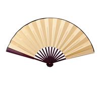 Misaakoeq Ventilateurs pliants Portables - Éventail Chinois Pliable Vierge en Tissu de Soie de 8/10 Pouces,Éventail portatif de Style Oriental, écriture et Peinture pour étudiants, décor de à café